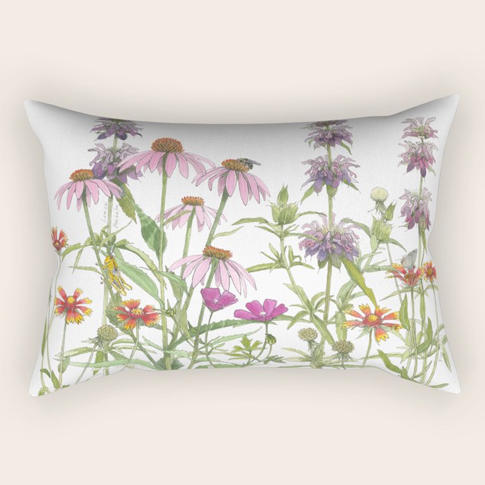 Wildflower Medley Rectangular Pillow Gallery Image 1