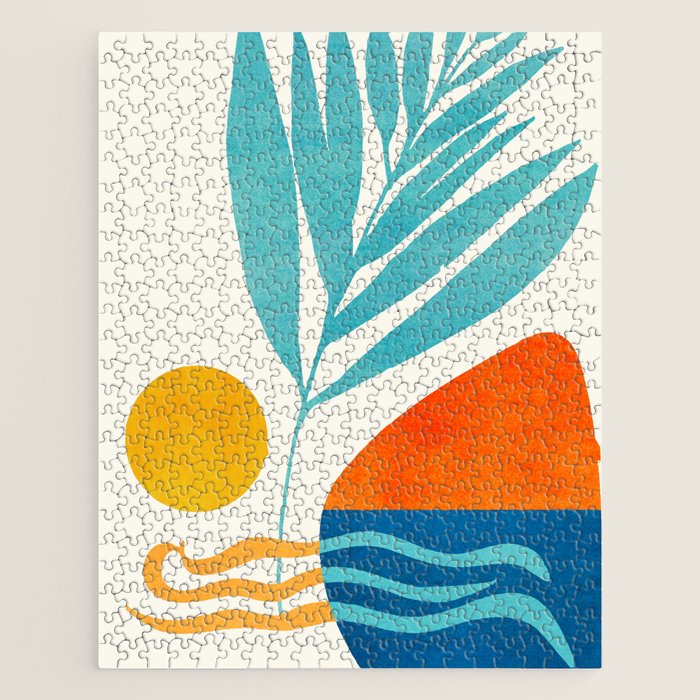 Modern Pop Abstract Landscape Jigsaw Puzzle Gallery Image 1