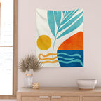Modern Pop Abstract Landscape Wall Tapestry Gallery Image 2