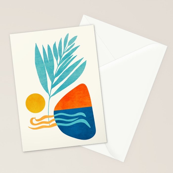 Modern Pop Abstract Landscape Stationery Card Gallery Image 2