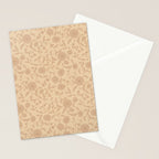 Vintage Floral Vines - Apricot Stationery Card Gallery Image 2