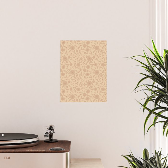 Vintage Floral Vines - Apricot Poster Gallery Image 2
