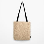 Vintage Floral Vines - Apricot Tote Bag Gallery Image 2