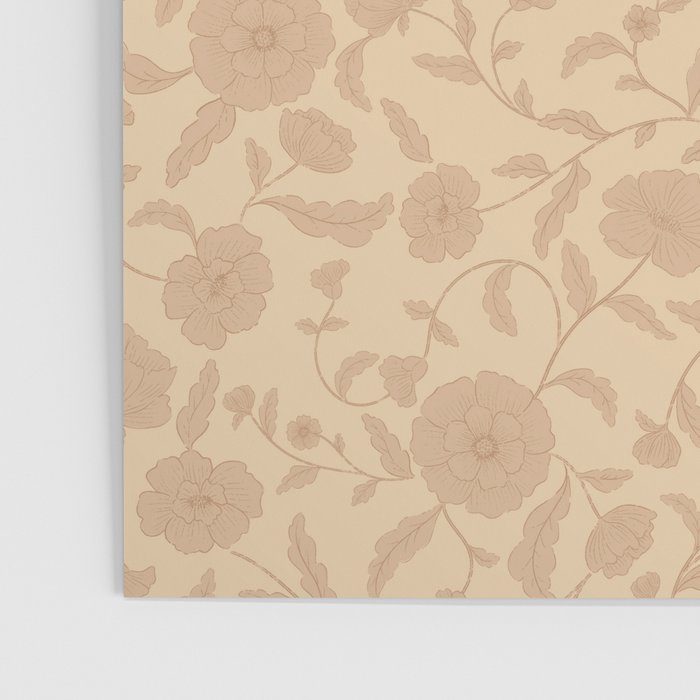 Vintage Floral Vines - Apricot Poster Gallery Image 3