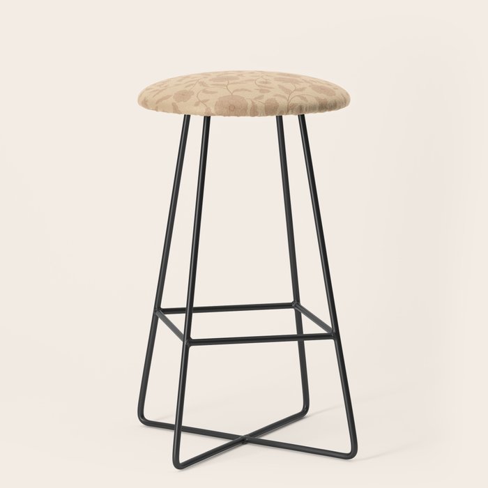 Vintage Floral Vines - Apricot Stool Gallery Image 1