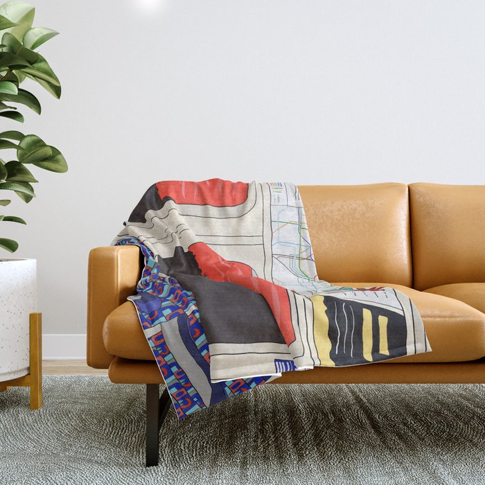 View from London Train Line Throw Blanket Gallery Image 1