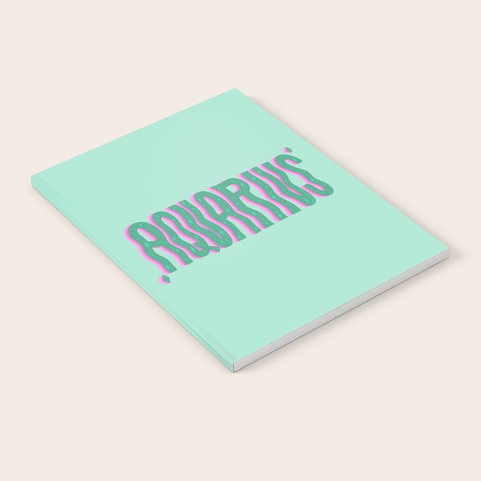 Wavy Aquarius Notebook Gallery Image 1