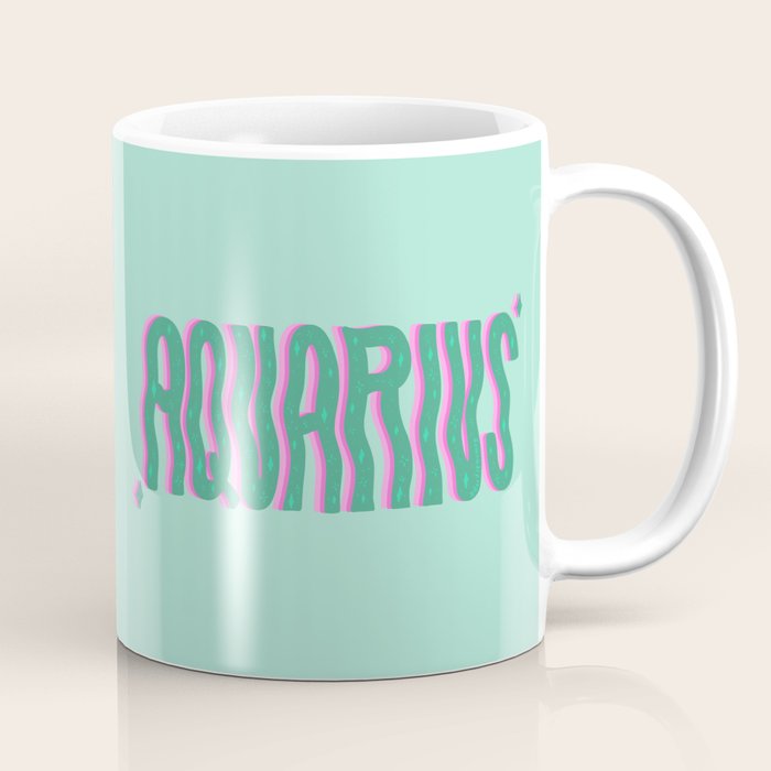 Wavy Aquarius Coffee Mug Gallery Image 1