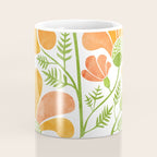 Happy California Poppies Floral Coffee Mug Gallery Image 4