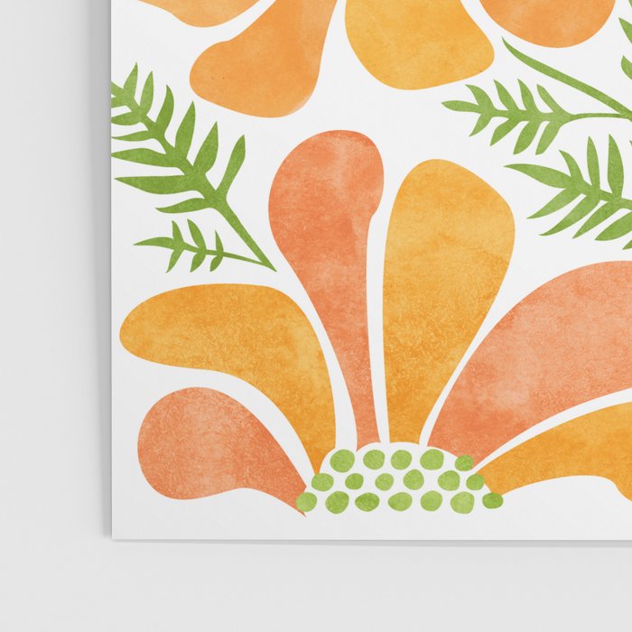 Happy California Poppies Floral Poster Gallery Image 3