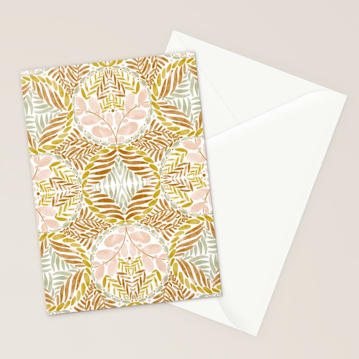 Rustic Leaf Medley Y Stationery Card Gallery Image 2