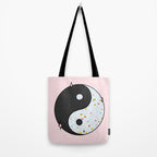 Yin Yang Disco Ball Tote Bag Gallery Image 2