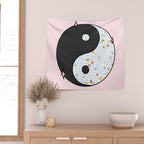 Yin Yang Disco Ball Wall Tapestry Gallery Image 2