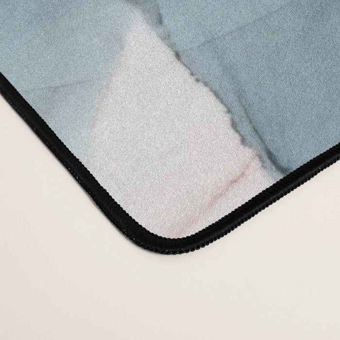 Pastel Plum, Deep Blue, Blush and Gold Abstract Painting Desk Mat Gallery Image 4