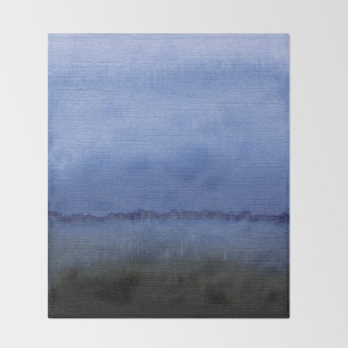 In Blue Horizon 29 Throw Blanket Gallery Image 2