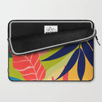 Modern Abstract Art Tropical Leaves Laptop Sleeve Gallery Image 2