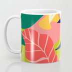 Modern Abstract Art Tropical Leaves Coffee Mug Gallery Image 3