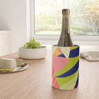 Modern Abstract Art Tropical Leaves Wine Chiller Gallery Image 4