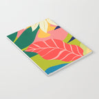 Modern Abstract Art Tropical Leaves Notebook Gallery Image 3