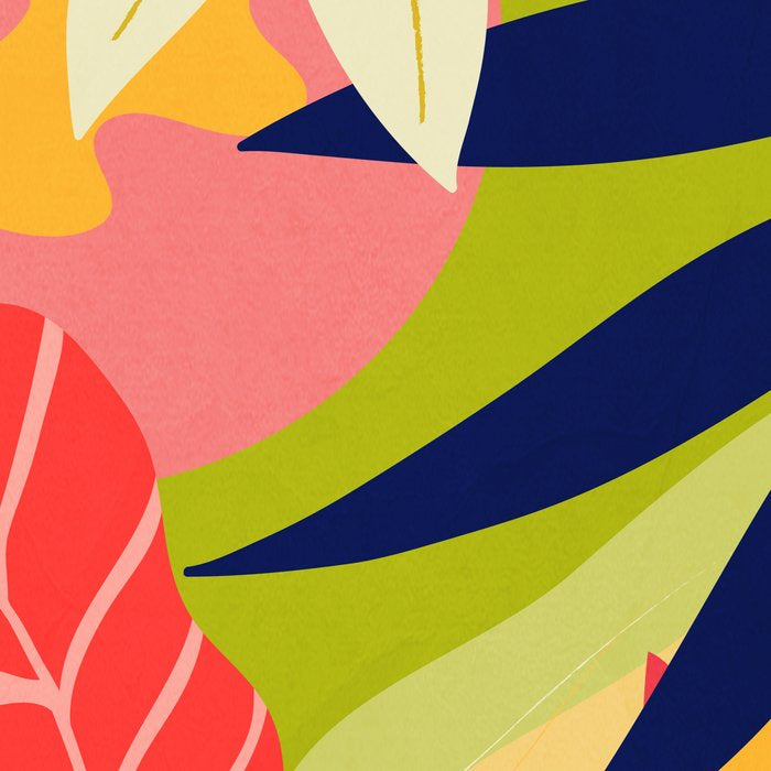 Modern Abstract Art Tropical Leaves Coffee Mug Gallery Image 2