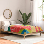 Modern Abstract Art Tropical Leaves Comforter Gallery Image 2