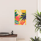 Modern Abstract Art Tropical Leaves Poster Gallery Image 2
