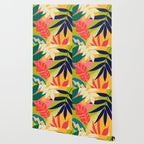 Modern Abstract Art Tropical Leaves Wallpaper Gallery Image 2