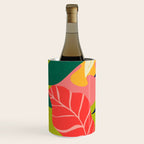 Modern Abstract Art Tropical Leaves Wine Chiller Gallery Image 2