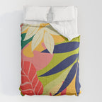 Modern Abstract Art Tropical Leaves Comforter Gallery Image 6
