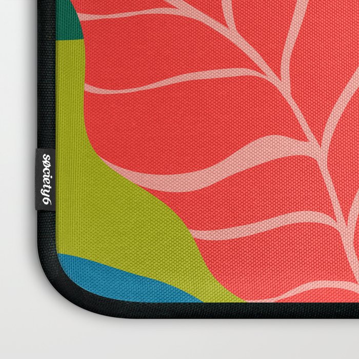 Modern Abstract Art Tropical Leaves Laptop Sleeve Gallery Image 3