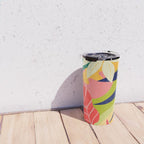 Modern Abstract Art Tropical Leaves Travel Mug Gallery Image 4