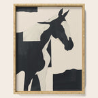 Abstract Minimal Horse 5 Serving Tray Gallery Image 1