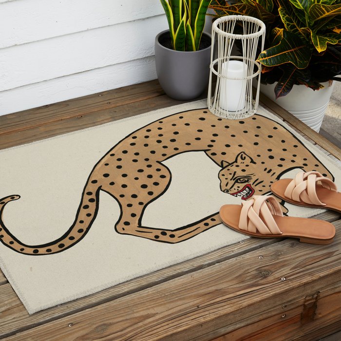 Cheetah Outdoor Rug Gallery Image 2
