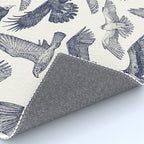 birds of prey blue Rug Gallery Image 4