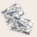 birds of prey blue Pillow Sham Gallery Image 3