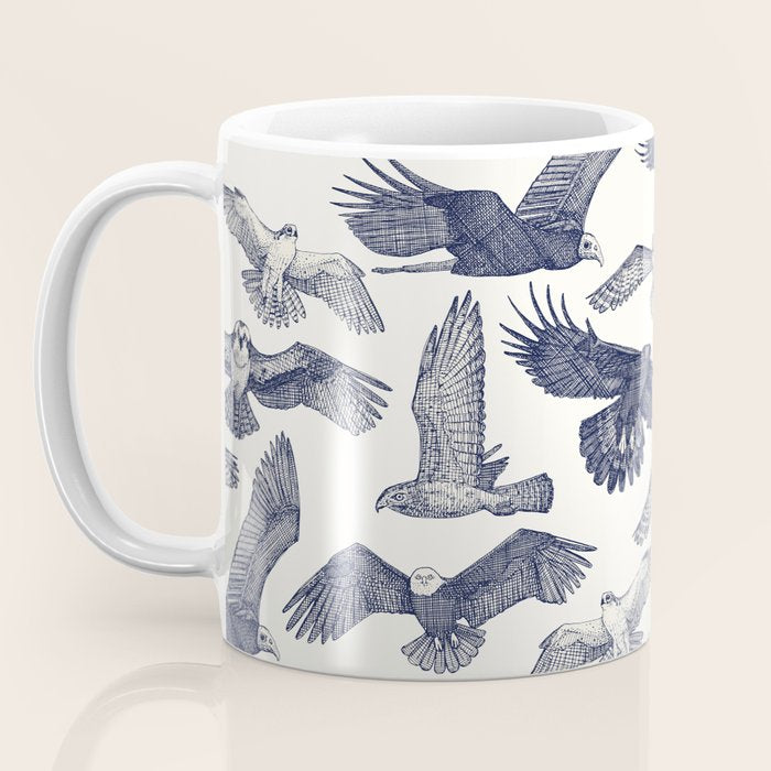birds of prey blue Coffee Mug Gallery Image 3