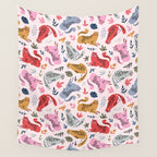 Wild cats Wall Tapestry Gallery Image 4