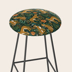 Spring Cheetah Pattern II - Lush Green Stool Gallery Image 2