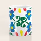 Mexican Red Fiesta of Flowers  Coffee Mug Gallery Image 4