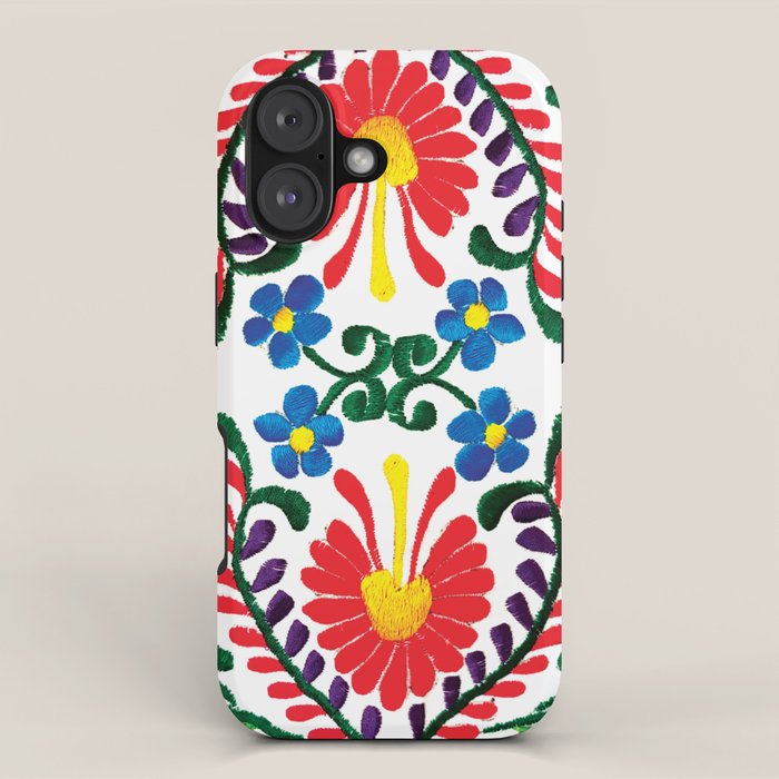 Mexican Red Fiesta of Flowers  iPhone Case Gallery Image 1