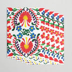 Mexican Red Fiesta of Flowers  Wrapping Paper Gallery Image 3