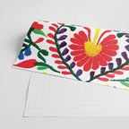 Mexican Red Fiesta of Flowers  Wrapping Paper Gallery Image 2