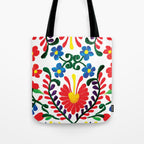 Mexican Red Fiesta of Flowers  Tote Bag Gallery Image 1