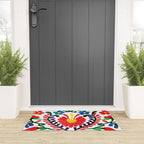 Mexican Red Fiesta of Flowers  Welcome Mat Gallery Image 3