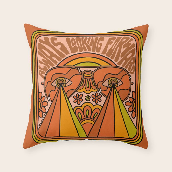 Always Looking Forward Throw Pillow Gallery Image 1