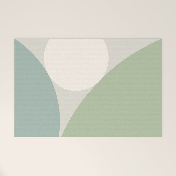 Circular Abstract VI Welcome Mat Gallery Image 1