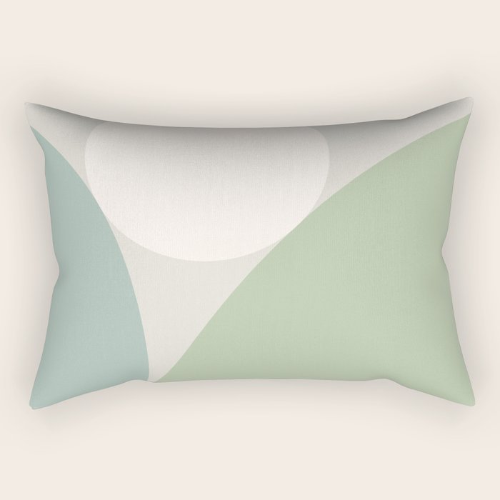Circular Abstract VI Rectangular Pillow Gallery Image 2