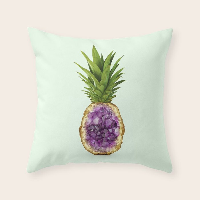 PINEAPPLE QUARTZ Throw Pillow Gallery Image 6