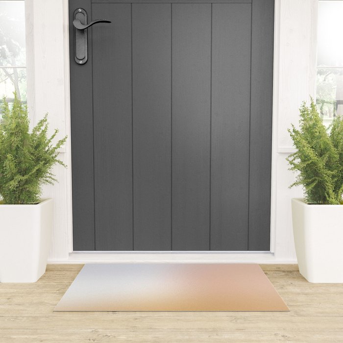 Abstract pastel blurred ombre #5 Welcome Mat Gallery Image 3