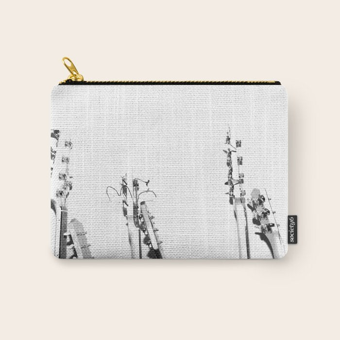 The Guitars (Black and White) Carry All Pouch Gallery Image 1